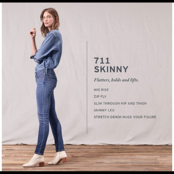 Levi's Denim - Levi’s 711 Skinny Jeans Medium Wash Jeans Size 32